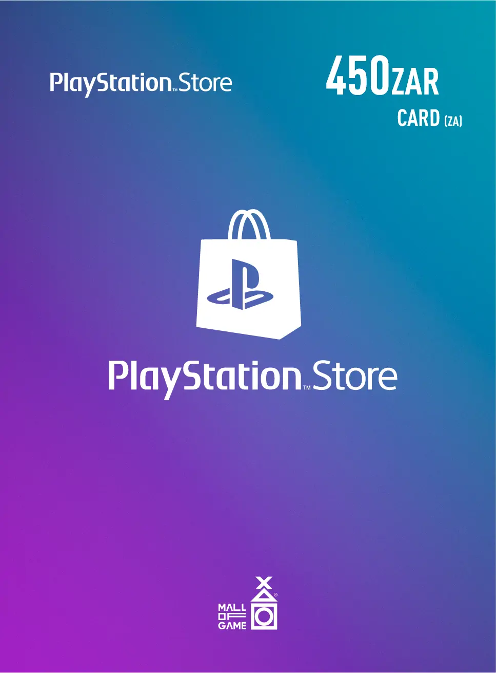 PlayStation™Store ZAR450 Gift Cards (ZA)